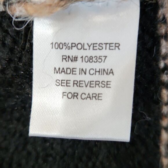 Evereve Kody Stripe Turtleneck Pullover, Tan/Black, Size S - Picture 7 of 11